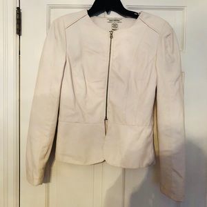 White leather jacket